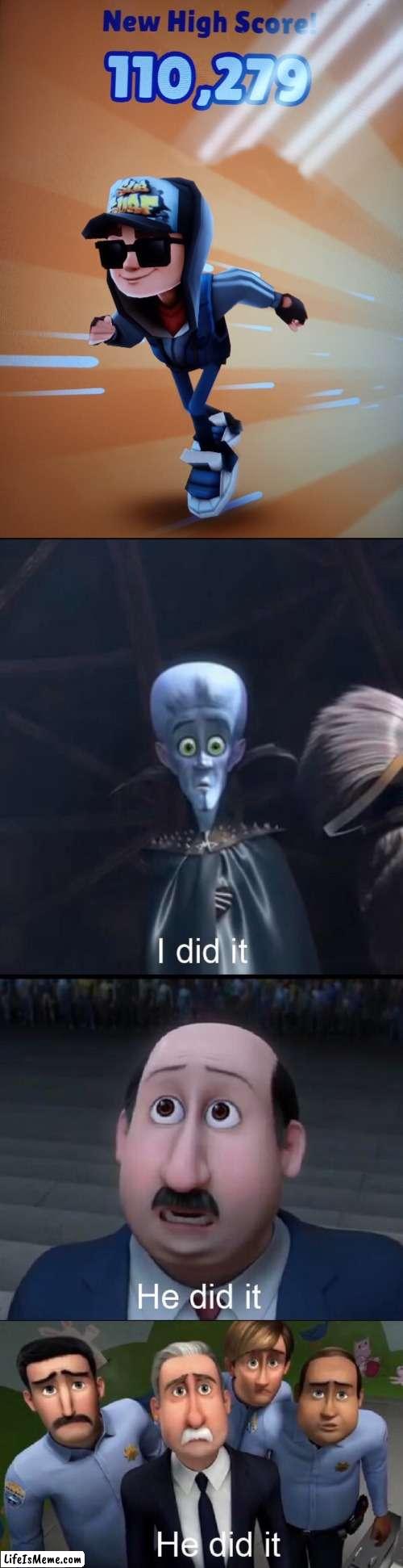 HE DID WHAT NO MAN HAS DONE BEFORE | image tagged in i did it,impossible | made w/ Lifeismeme meme maker