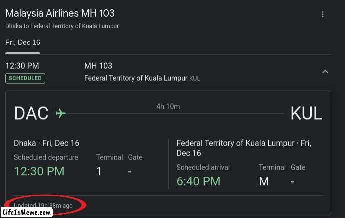 It's the ghost of malaysia airlines flight 103! | image tagged in airplane | made w/ Lifeismeme meme maker