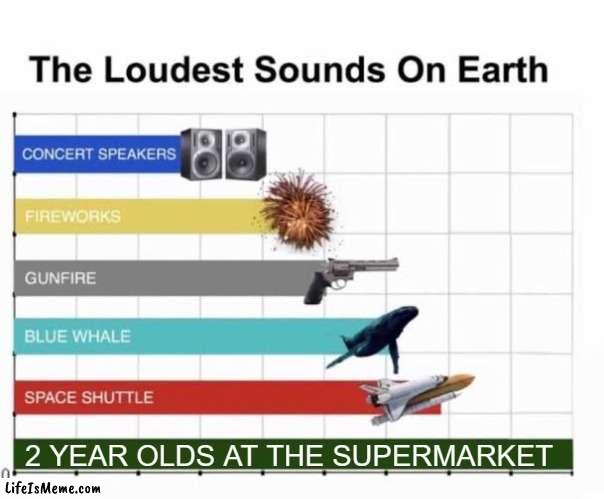 title 3 | 2 YEAR OLDS AT THE SUPERMARKET | image tagged in memes,relatable,the loudest sounds on earth,funny | made w/ Lifeismeme meme maker