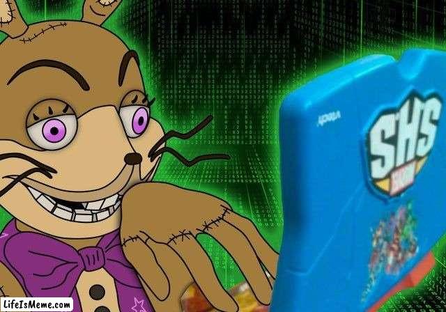cuz why not | image tagged in glitchtrap,fnaf | made w/ Lifeismeme meme maker